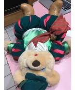 Soft &amp; Cuddly Classic CHRISTMAS Bear Holiday Toy Good Size Ships N 24hrs - $67.88 CAD