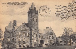 Delaware Oh-Ohio Wesleyan University-Univ HALL-1910 H S Latham Foto Cartolina - £6.74 GBP