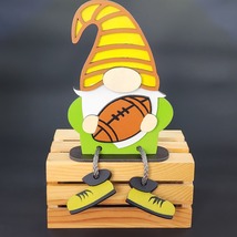 Handmade Football Gnome Shelf Sitter – Perfect for Sports Fans! - $8.50