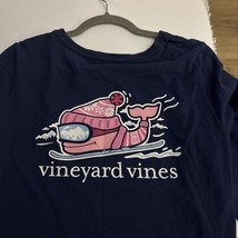 Vineyard Vines Whale Women’s Snowboarding Navy Long Sleeve Tshirt Size L... - $348.38 MXN
