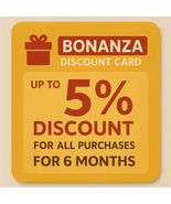 Up to 5% off all purchases for 6 months - €6,90 EUR