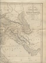 Western &amp; Eastern Roman Empire Maps John Murray 1846, Engraved J &amp; C Wal... - $47.52
