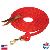 Poly Cowboy Lead w/ Snap, 5/8" x 10', UV-Resistant Polyester - $36.66