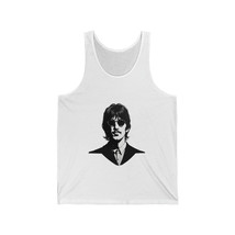 Beatles Ringo Starr Portrait Jersey Tank Top Unisex Black and White Ring... - £18.91 GBP+