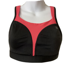 Champion Sports Bra Max Support Womens  34D High Support Black Pink Wide... - $17.88