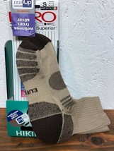 Eurosocks Path Silver Crew Socks, Beige/Brown, Small - $14.55