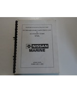 2001 Nissan Marine Outboard Spare Parts Price List Accessory Guide Manua... - €13,37 EUR