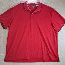 IZOD Performance Polo Shirt Men’s Size 3XLT Red Logo - £7.85 GBP