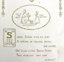 All That Glitters 1906 Wise Sayings Print 6 x 4&quot; MilIicent Sowerby DWZ3D - $19.99