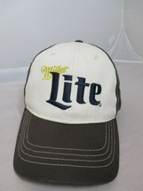 Miller Lite Beer Embroidered Logo Advertising Hat Cap Two Tone With Camo... - £11.64 GBP
