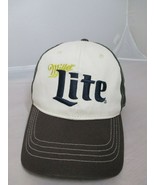 Miller Lite Beer Embroidered Logo Advertising Hat Cap Two Tone With Camo... - £11.66 GBP