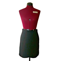 Ann Taylor LOFT Skirt Black Women Size XS Tulip Hem Ribbed Zipper Closure - $25.74