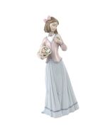 Lladro #7644 &quot;Innocence in Bloom&quot; Young Woman with Ringlets and Flowers ... - $260.29 CAD