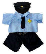 Policeman Uniform Outfit Teddy Bear Clothes Fits Most 14&quot; - 18&quot; Build-A-... - $11.49