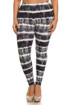 Plus Size Tie Dye Print Full Length Leggings - $10.00