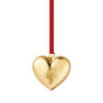 2023 Georg Jensen Christmas Holiday Ornament Gold 18Kt Heart with Mushroom - New - £27.69 GBP