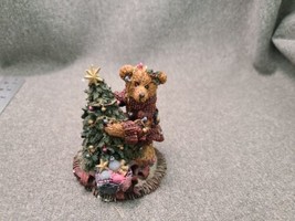 Boyds Bears Elliot and the Tree and Friends Christmas Figurine 1994 - £6.18 GBP