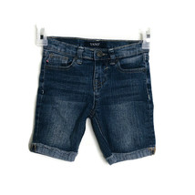 Yaso Jeans Girls Size 6 Denim Bermuda Shorts Cuffed Adjustable Waist - £7.40 GBP