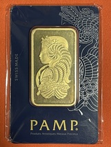 Gold Bar 50 Grams Pamp Suisse Fine Gold 999.9 In Sealed Assay - £2,636.08 GBP