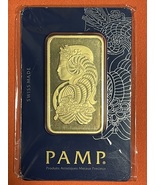 Gold Bar 50 Grams Pamp Suisse Fine Gold 999.9 In Sealed Assay - £2,689.87 GBP