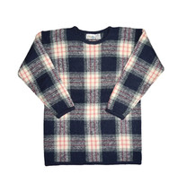 PHD Paul Harris Design Mohair Sweater Womens M Plaid Grandma Jumper Crew... - £19.32 GBP