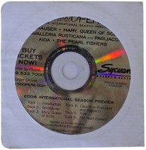 SAN DIEGO OPERA 2008 Intl Season Preview CD Tannhauser Mary Queen Of Sco... - £14.11 GBP