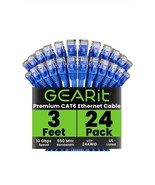 Patch Cables Cat6 3ft (24 Pack), Ethernet Patch Cable 10G Support, Cat 6... - $832.09 MXN