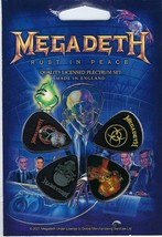 MEGADETH &#39;Rust In Peace&#39; Set of 5 Guitar Picks/Plectrums ~Licensed~ - £10.48 GBP