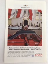 Ford Report From Monaco Vtg 1963 Print Ad - £7.77 GBP