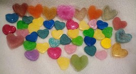 100 Mix Assorted Random Polymer Clay/Glue Sticks-Hearts Flatback. - $474.88 MXN