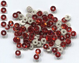 Hologram Spangles Sequins Hot Fix Red 3mm 2 Gross 288 Pieces - £4.56 GBP
