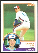 Montreal Expos Charlie Lea 1983 Topps Baseball Card #629 nr mt - $0.50