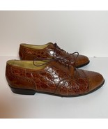 Bragano by Cole Haan Men Crocodile 2449 Italy Cap Toe Oxfords Shoes Size... - $3,046.13 MXN