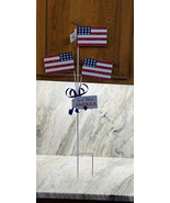 July 4th Patriotic Metal Garden/Lawn Good Bless America Sign/Decor. 29in... - €62,37 EUR