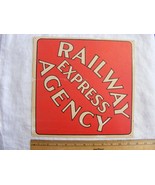 Vintage Railway Express Agency cardboard Sign 11 X 11 - €66,37 EUR