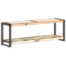 TV Cabinet 120x30x40 cm Solid Reclaimed Wood - £69.52 GBP