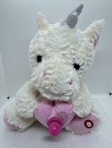 GOFFA Valentines Day Plush 10” Unicorn Sings SUGAR PIE HONEY Spins Light... - $18.49