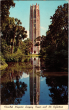 Florida&#39;s Majestic Singing Tower and its Reflection Vintage Postcard (D11) - £3.81 GBP