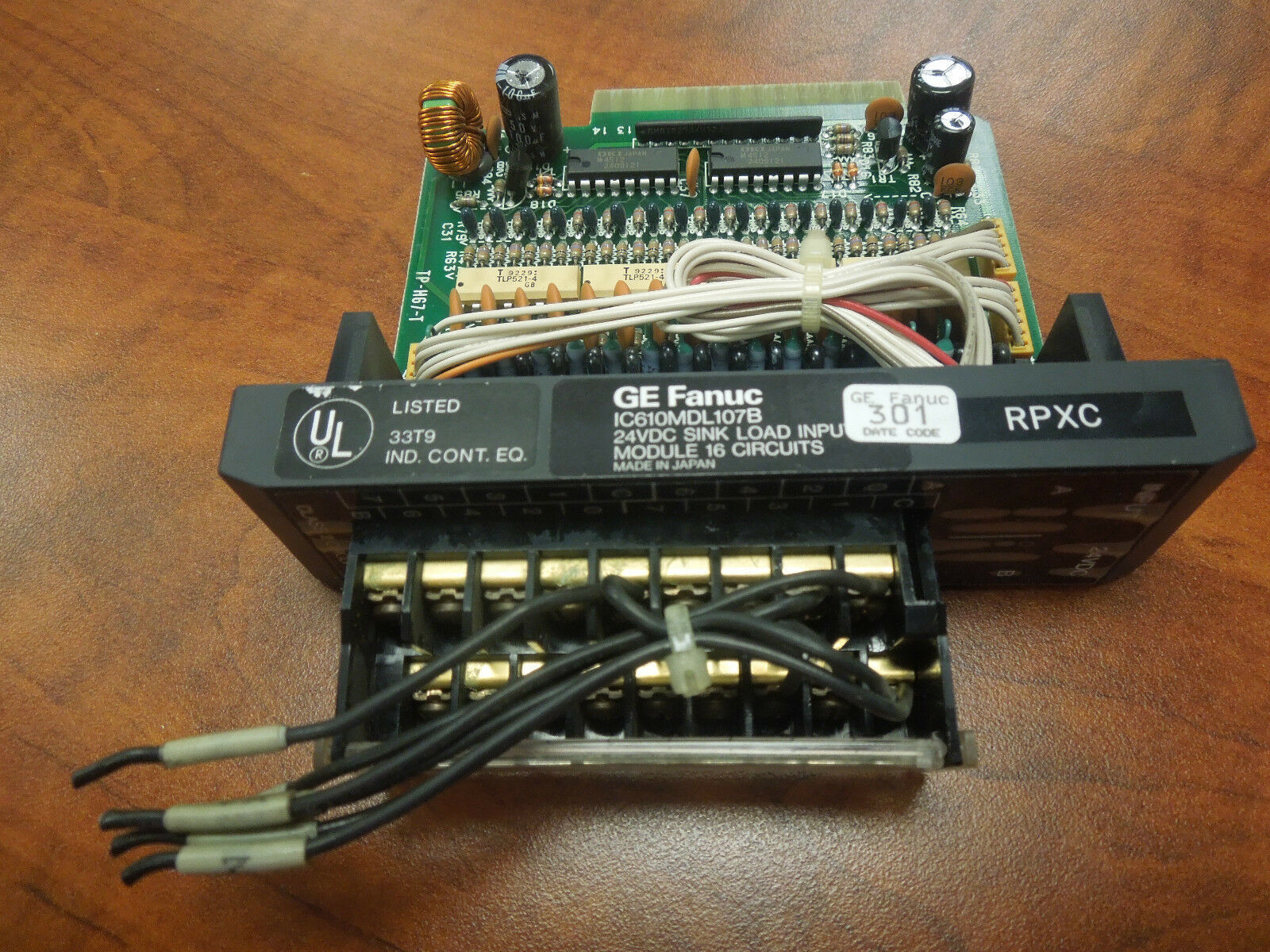 GE Fanuc IC610MDL107B 24VDC Sink Load Input Module 16 Circuits Used - $50.00