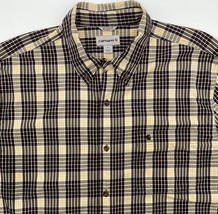 Carhartt plaid check short sleeve button shirt xl - £10.07 GBP
