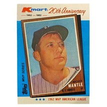 1982 Topps K-Mart #1 Mickey Mantle 62AL 1962 New York Yankees -- Nm - £1.25 GBP
