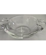 Steuben Ashtray Small Bowl or Ashtray w/ 2 Clear Side Scrolls Mid Centur... - $42.99