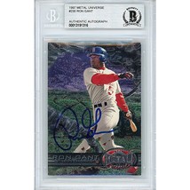 Ron Gant Signed St Louis Cardinals Auto 1997 Fleer Metal Card Beckett Autograph - £63.14 GBP