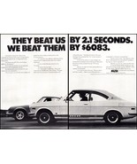 1973 Mazda RX-2 RX2 vs Porsche 911 2 Page Vintage Print Ad Sports Car Wa... - £8.65 GBP