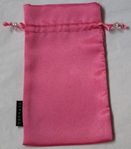 Sephora Satin Drawstring Bag Gift Pouch 12&quot; x 8&quot; Pink Vintage Medium New - £7.83 GBP