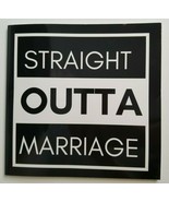 STRAIGHT OUTTA MARRIAGE Notebook Journal Diary Book NEW Blank Pages Wedding - $5.99