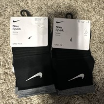(2) New Nike Dri-FIT Spark Cushioned Ankle Running Socks M 8-9.5 W 9.5-1... - $22.99