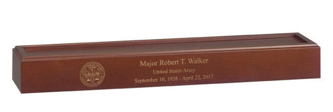Cherry Presidential Flag Case for 5' X 9.5' Flag, Cremation Urn Base Available Item image 2