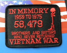 Vietnam Veteran Vet 3 Lapel Pin Badge And Embroidered Patch Gift Set - £10.90 GBP