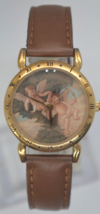 Divine Time By Relic Watch Women Angel Of Friendship Gold Tone 31mm New Battery - $19.79